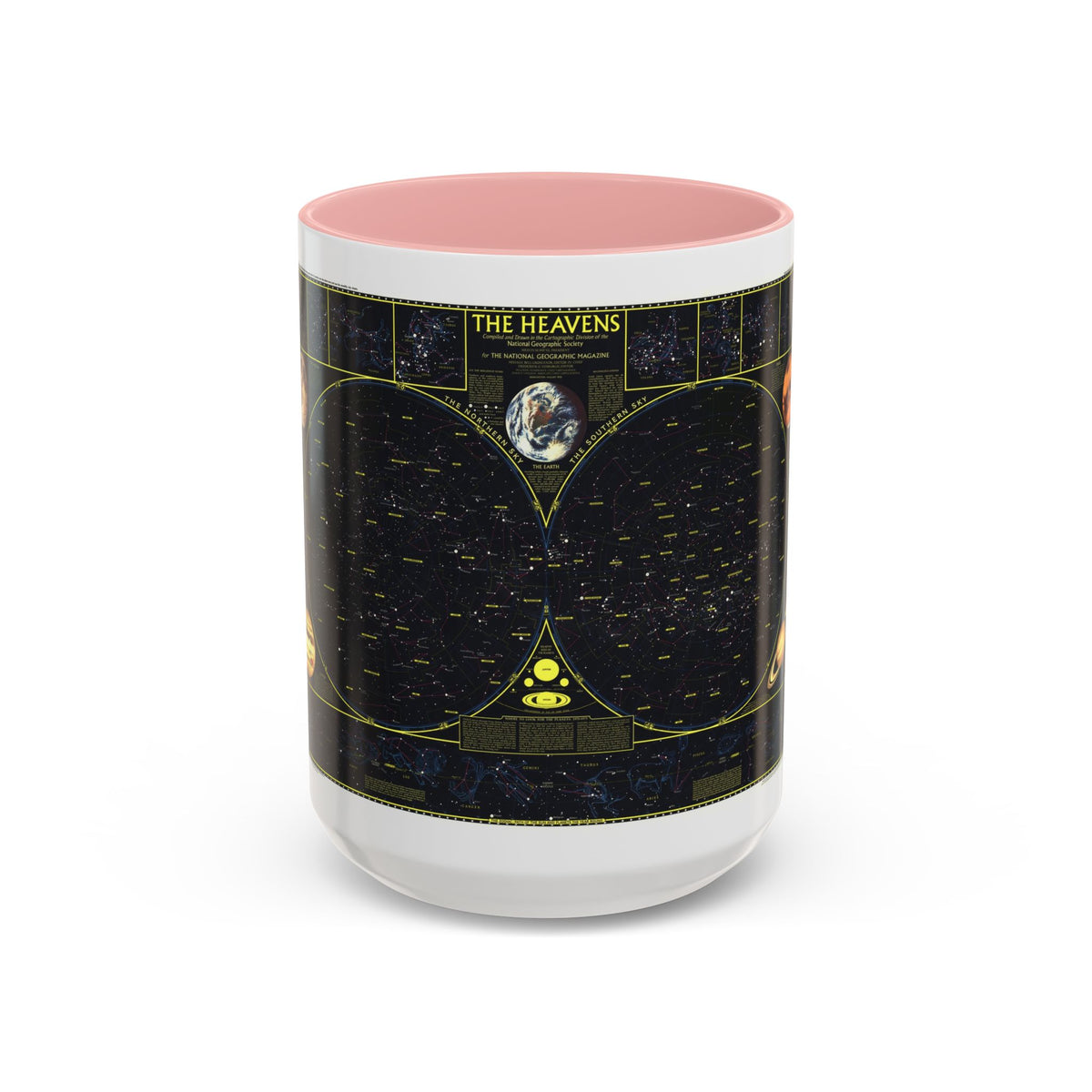 Heavens. The (1970) (Map) Accent Coffee Mug