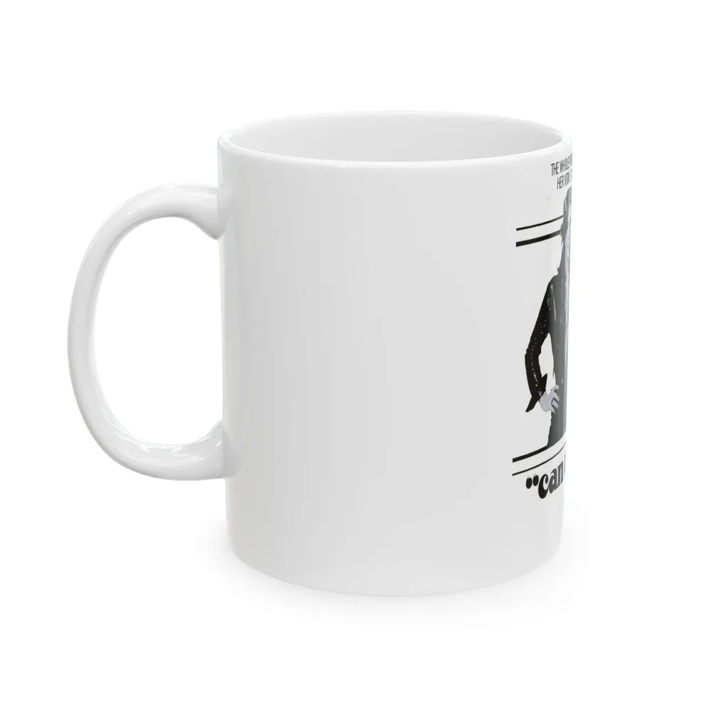 Suzi Quatro 1973 (Music Poster) White Coffee Mug-Go Mug Yourself