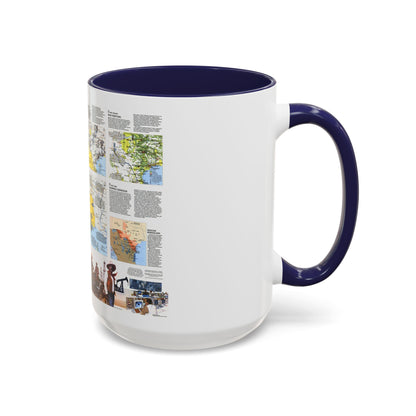 USA - Texas 2 (1986) (Map) Accent Coffee Mug