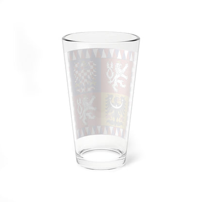 War Flag of the Czech Republic (Czech Republic) Pint Glass 16oz