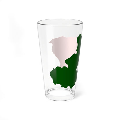 Flag map of Carnia (Italy) Pint Glass 16oz