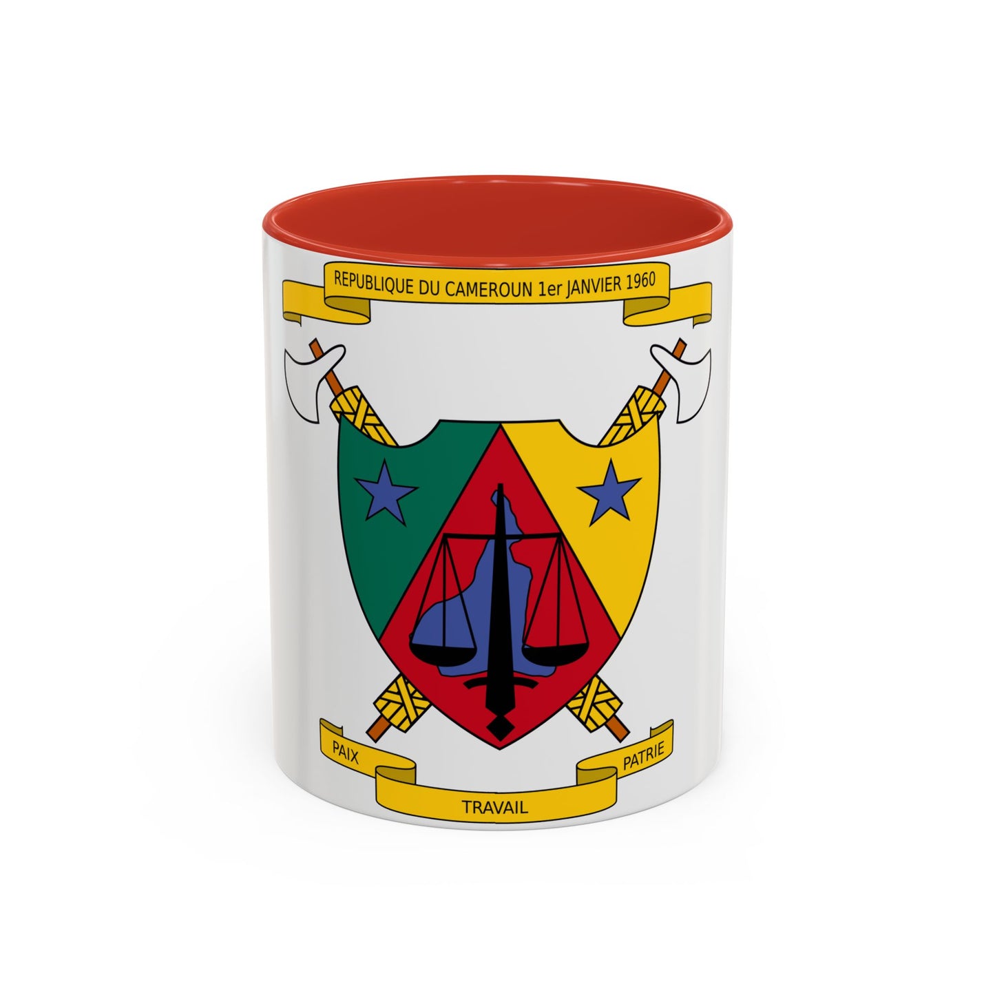 Coat of Arms of Cameroon (1961-1975) - Accent Coffee Mug