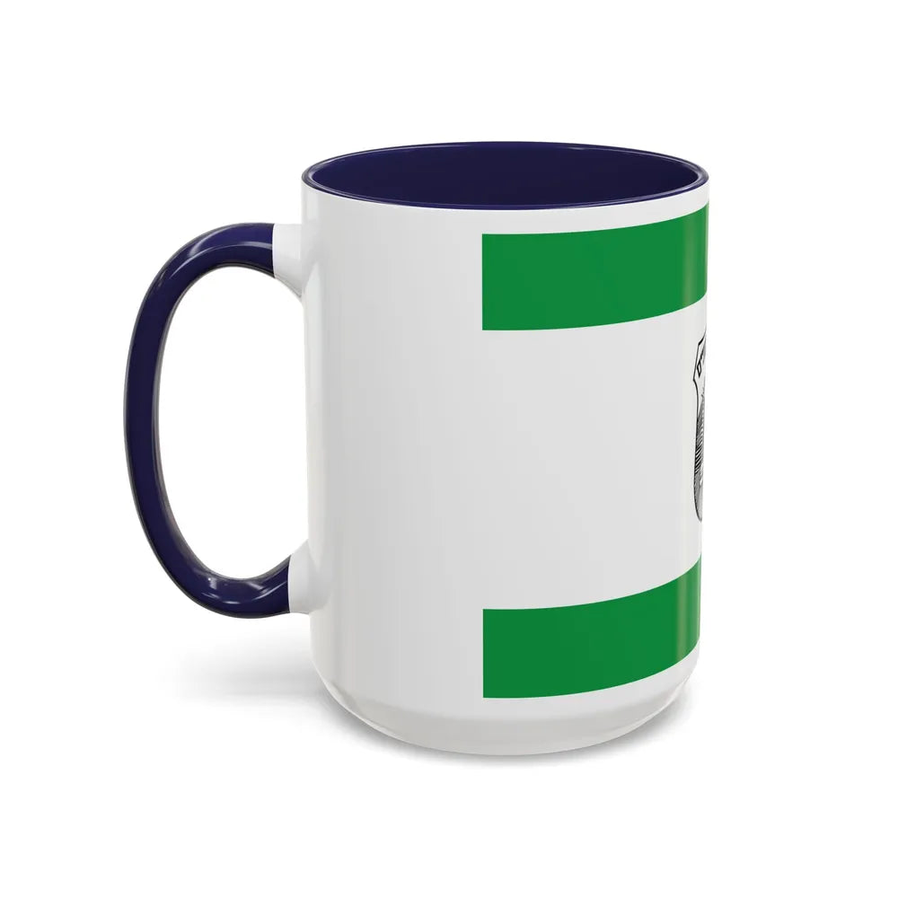 Flag of Givatayim Israel - Accent Coffee Mug-Go Mug Yourself