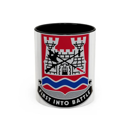 898 Engineer Battalion (U.S. Army) Accent Coffee Mug-11oz-Black-Go Mug Yourself