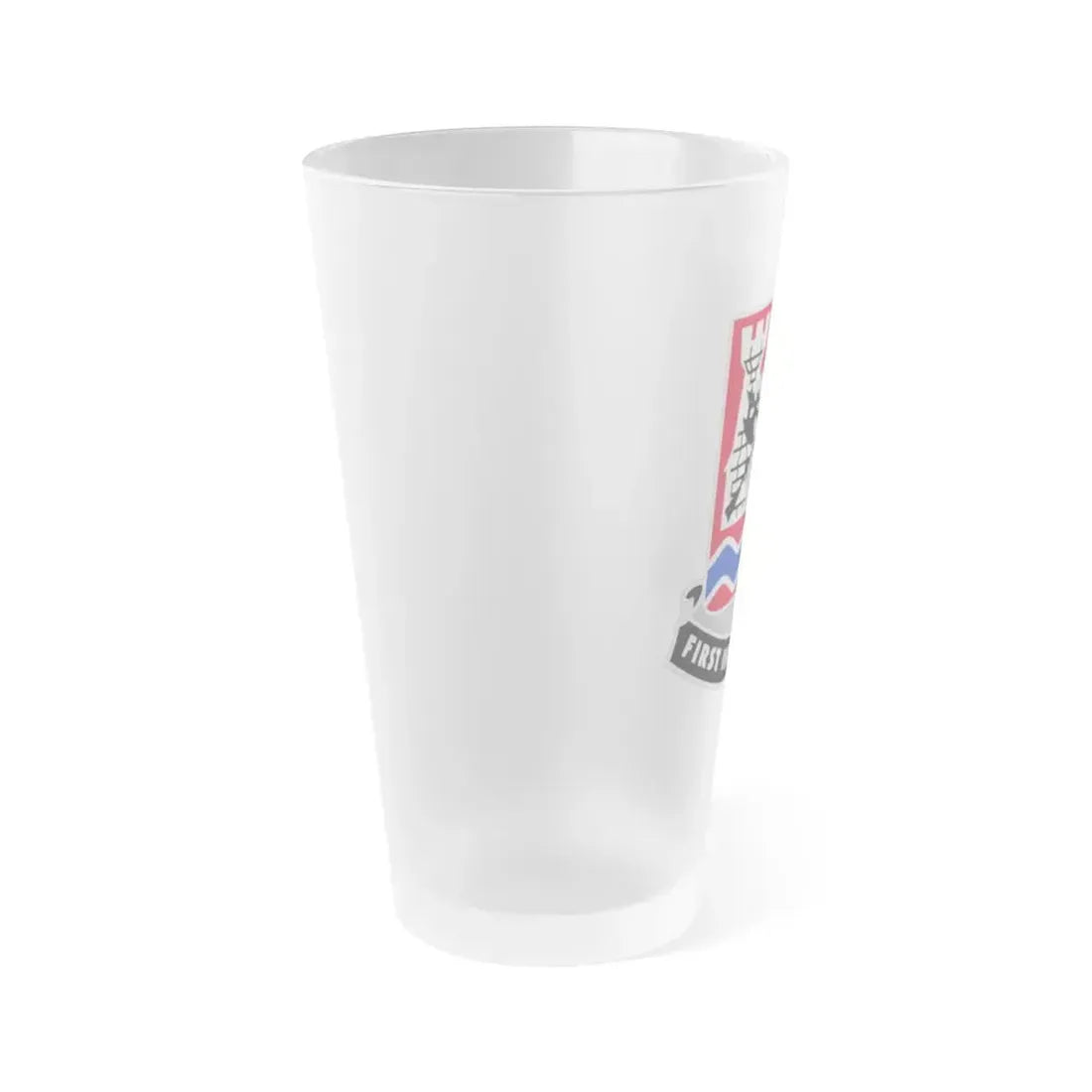 898 Engineer Battalion (U.S. Army) Frosted Pint Glass 16oz - Go Mug Yourself