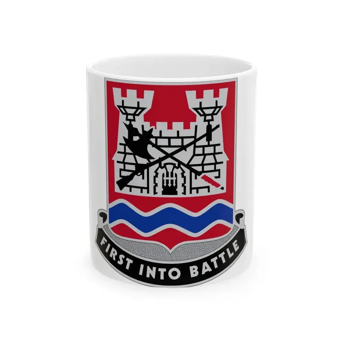 898 Engineer Battalion (U.S. Army) White Coffee Mug 11oz - Go Mug Yourself