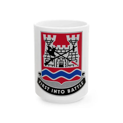 898 Engineer Battalion (U.S. Army) White Coffee Mug 15oz - Go Mug Yourself