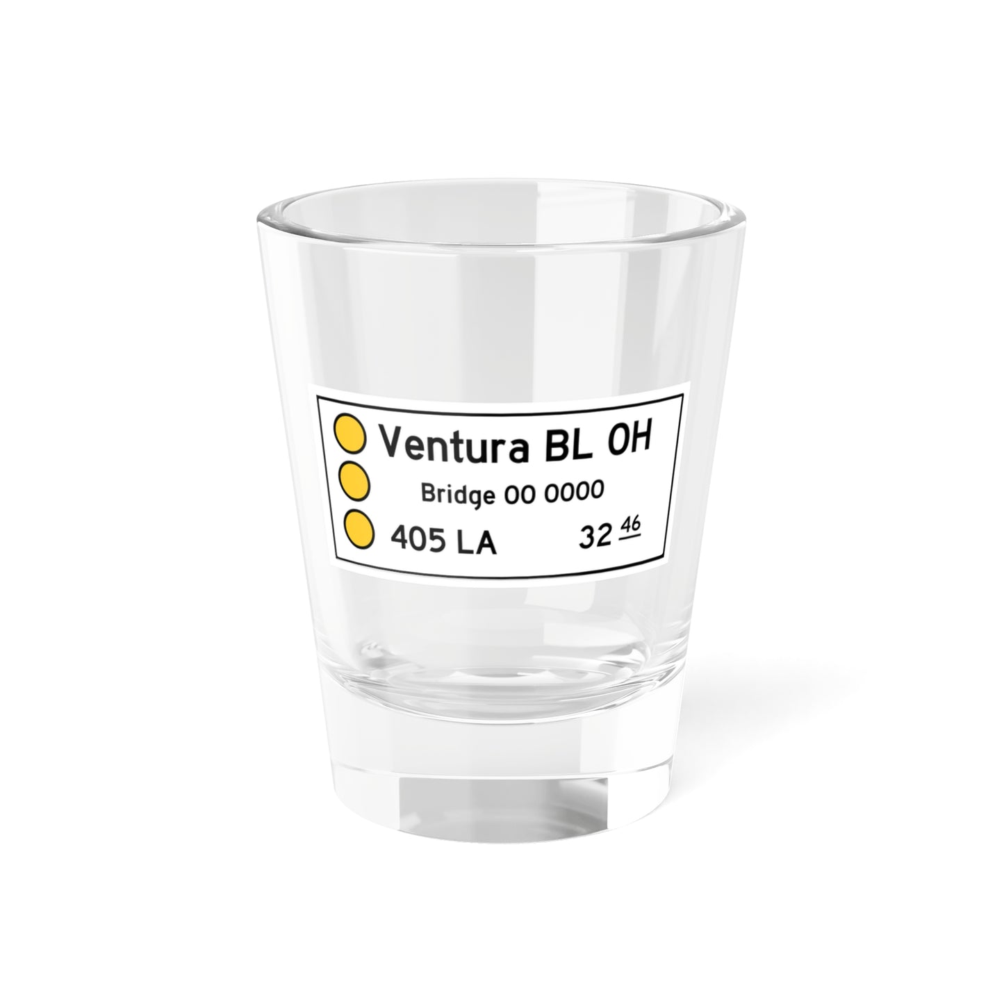 Caltrans G11-4.1 (California) (Road Sign) Shot Glass 1.5oz
