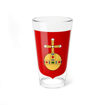 Uppsala län vapen b (Sweden) (Coat of Arms) Pint Glass 16oz