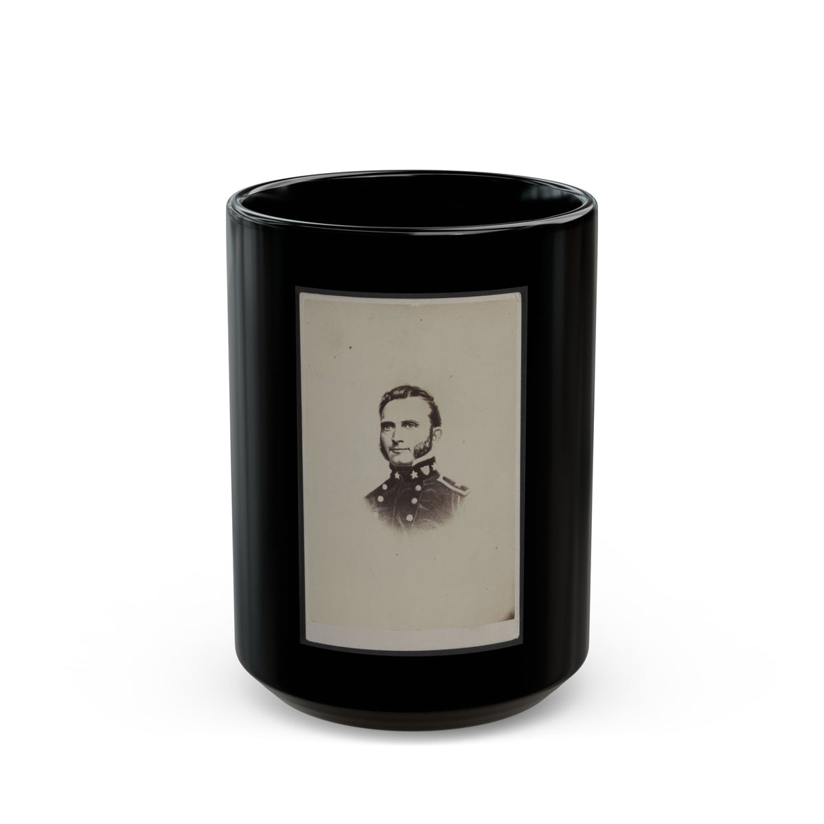 Gen. Stonewall Jackson (U.S. Civil War) Black Coffee Mug