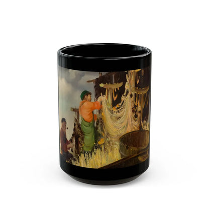 Drying Nets, Mont Saint Pierre - Black Coffee Mug-15oz-Go Mug Yourself