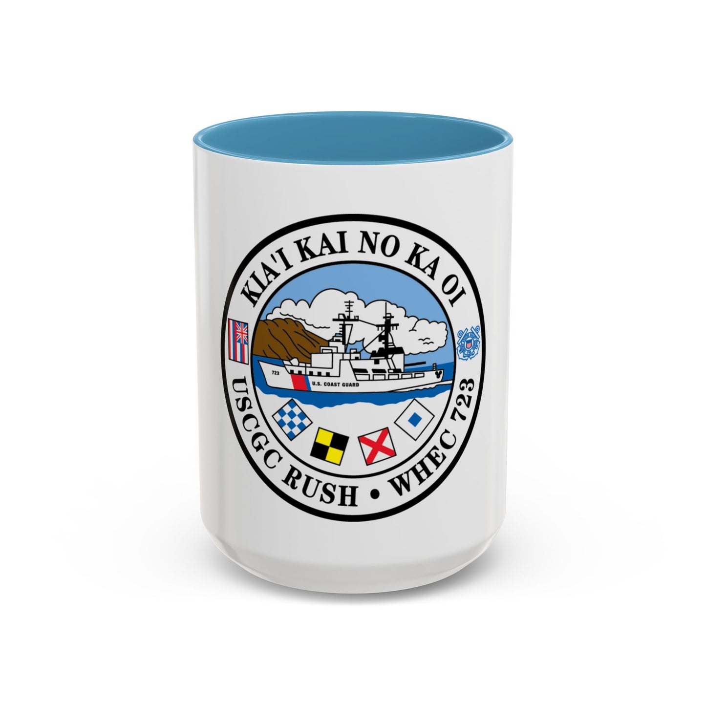 USCGC RUSH WHEC 723 (U.S. Coast Guard) Accent Coffee Mug