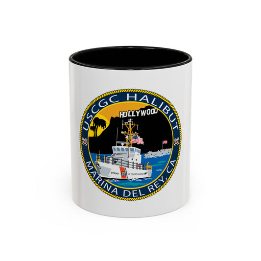 USCG Halibut Marina Del Ray CA (U.S. Coast Guard) Accent Coffee Mug