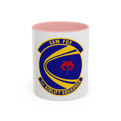 1st Airlift Squadron (U.S. Air Force) Accent Coffee Mug