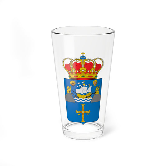 Escudo de armas de Ribadedeva (Spain) (Coat of Arms) Pint Glass 16oz