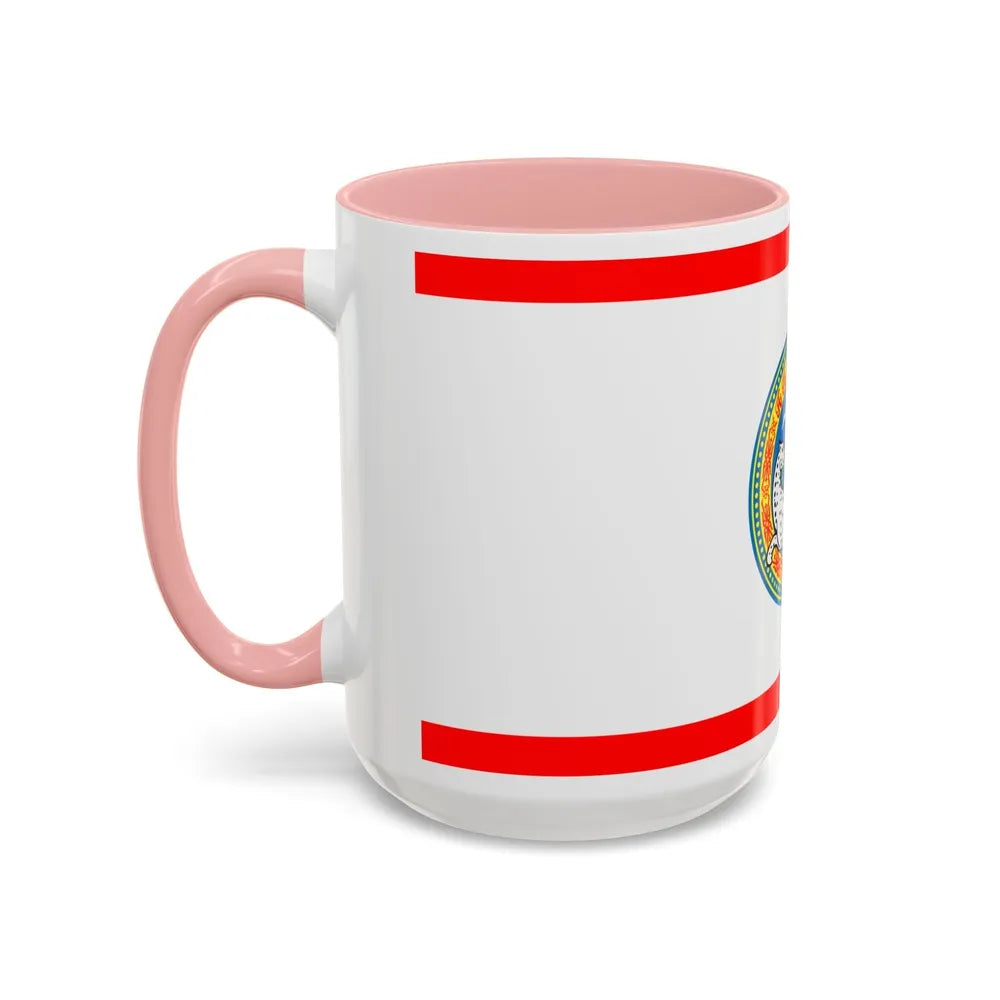 Flag of Almaty Kazakhstan - Accent Coffee Mug-Go Mug Yourself