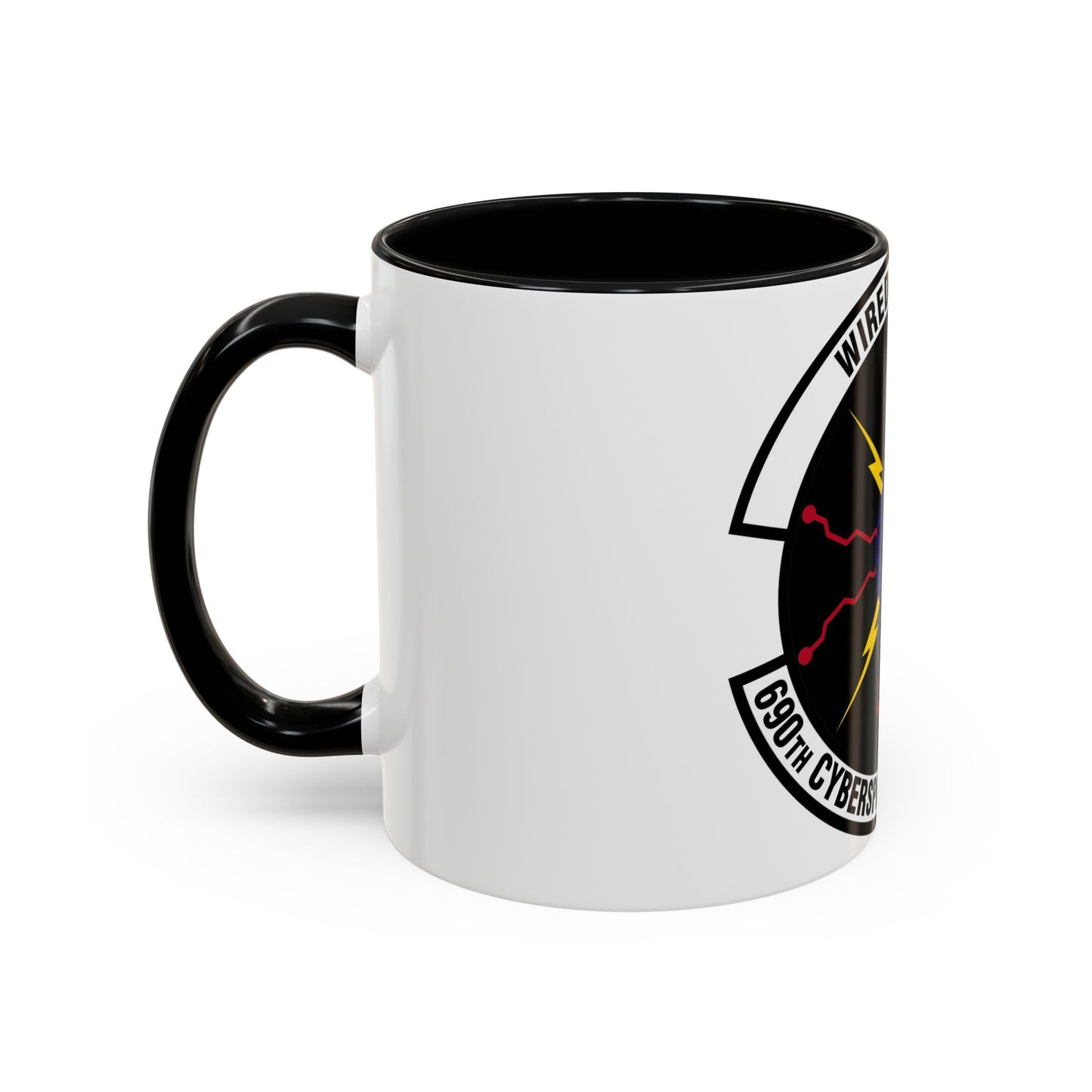 690 Cyberspace Operations Squadron AFSPC (U.S. Air Force) Accent Coffee Mug