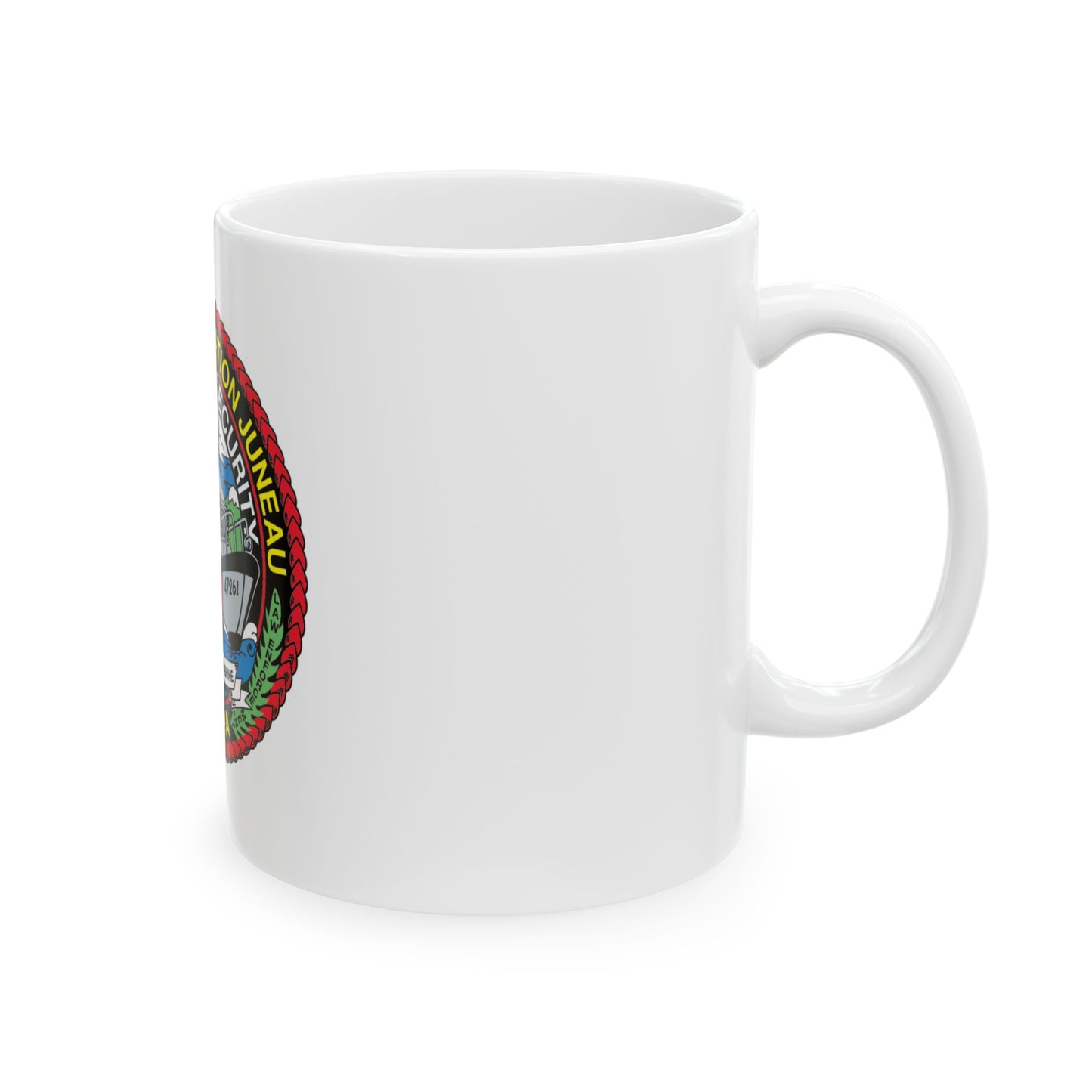 USCG Station Juneau Alaska   Homeland Security (U.S. Coast Guard) White Coffee Mug