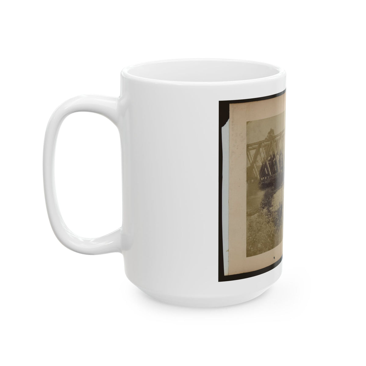 Railroad Trestle Bridge (U.S. Civil War) White Coffee Mug