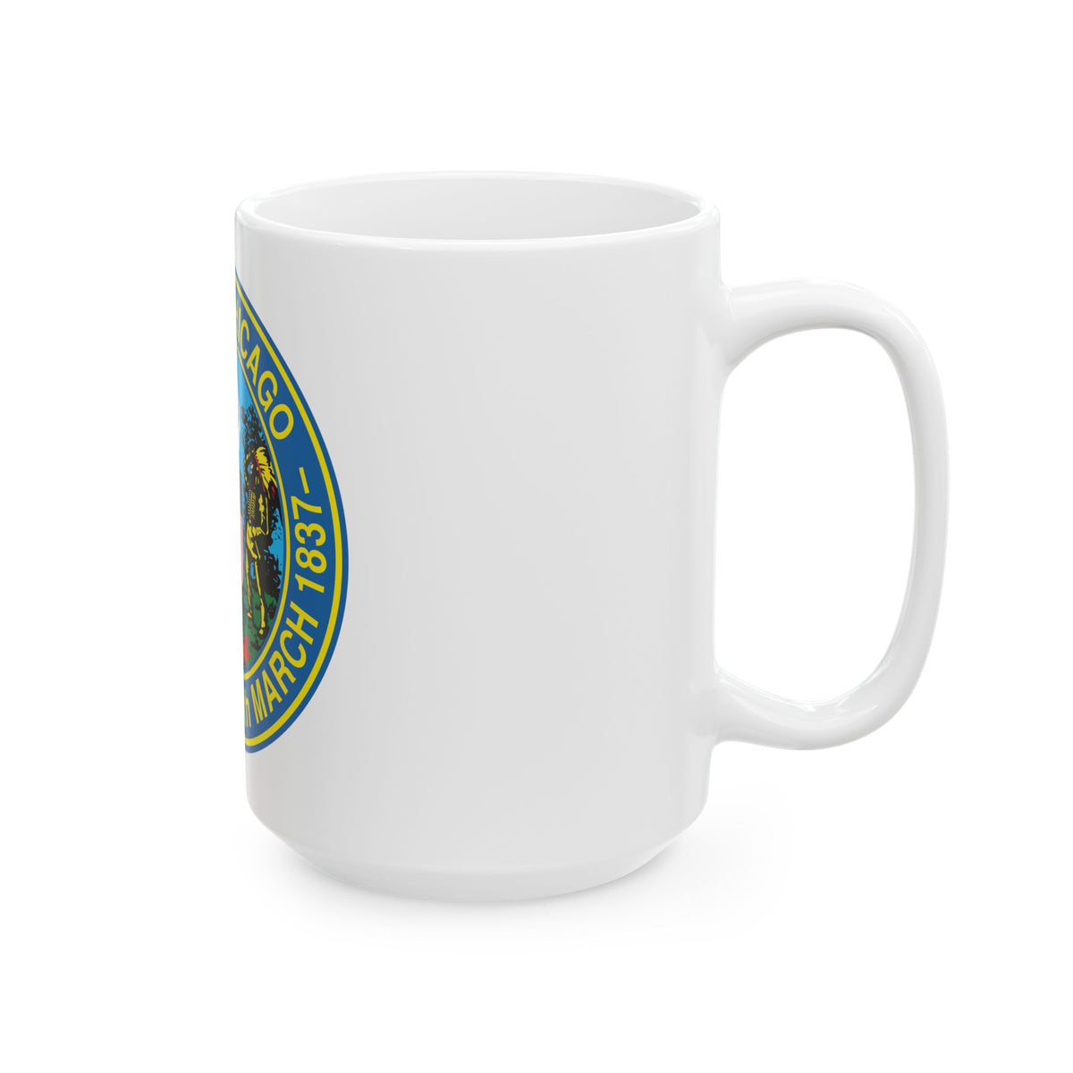 Seal of Chicago Illinois - White Coffee Mug