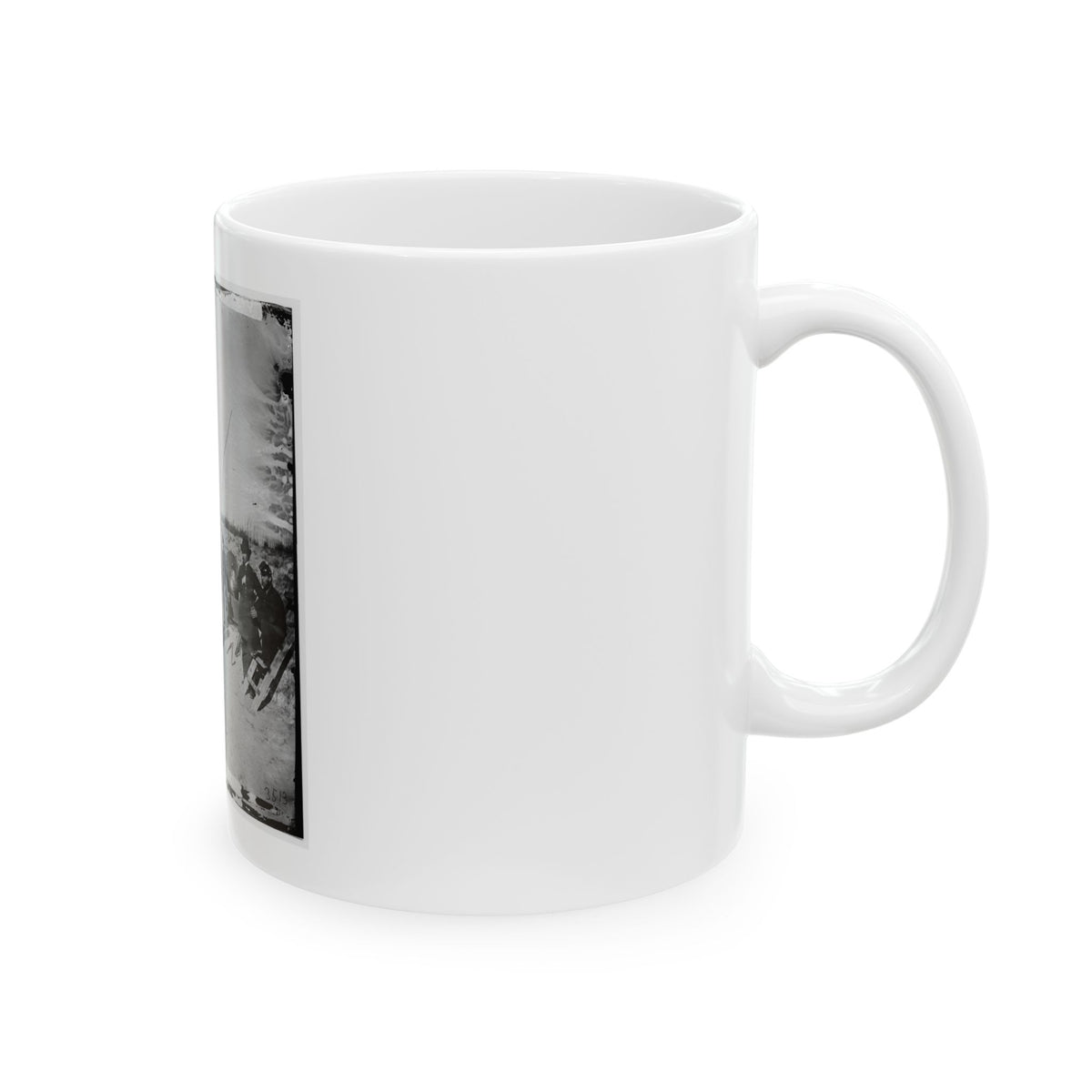 Morris Island, S.C. Federal Mortars Aimed At Fort Sumter, With Crews (U.S. Civil War) White Coffee Mug