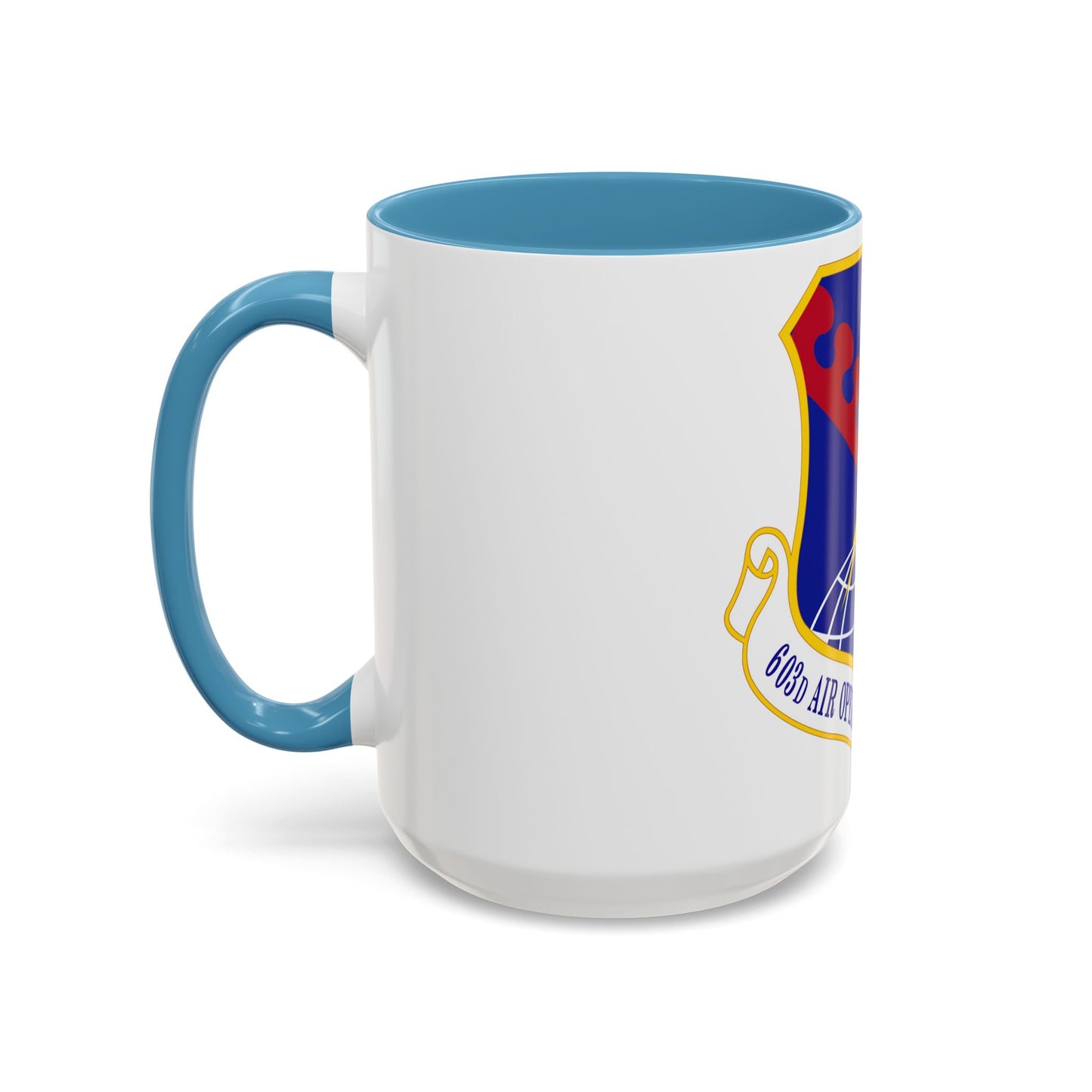 603 Air Operations Center USAFE (U.S. Air Force) Accent Coffee Mug