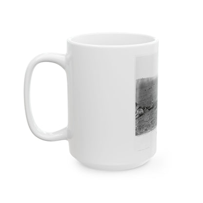 Incidents Of The War. A Harvest Of Death, Gettysburg, July, 1863 (U.S. Civil War) White Coffee Mug