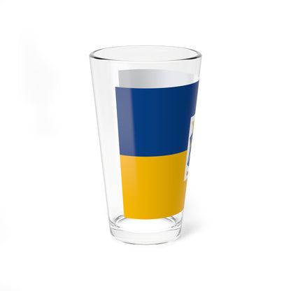 Flag of Sorokpolany (Hungary) Pint Glass 16oz
