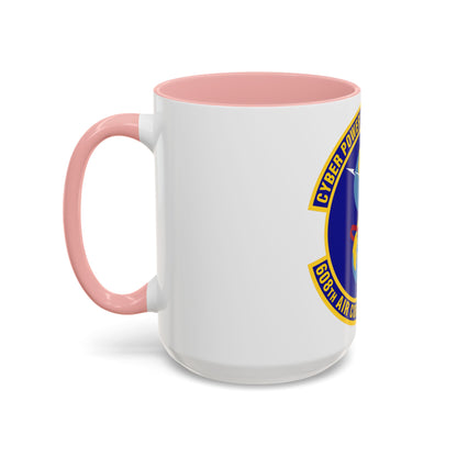 608th Air Communications Squadron (U.S. Air Force) Accent Coffee Mug