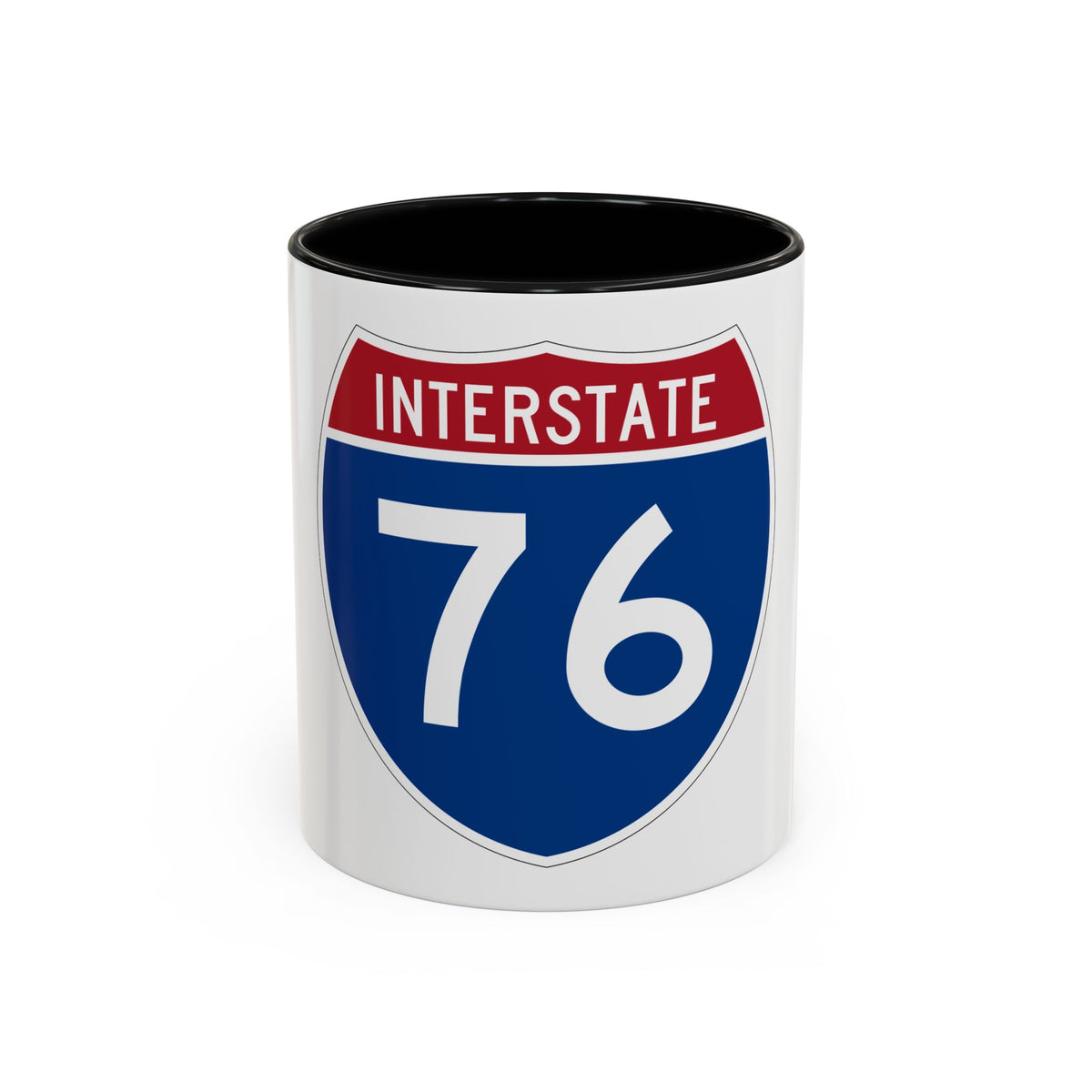 Interstate 76 Colorado Nebraska (U.S. Highways) Accent Coffee Mug