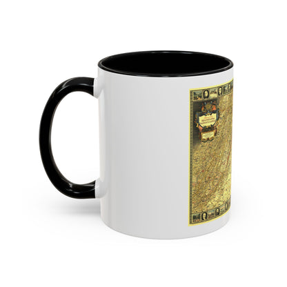 USA - Washington, Historic and Scenic (1939) (Map) Accent Coffee Mug