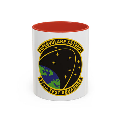 718th Test Squadron (U.S. Air Force) Accent Coffee Mug