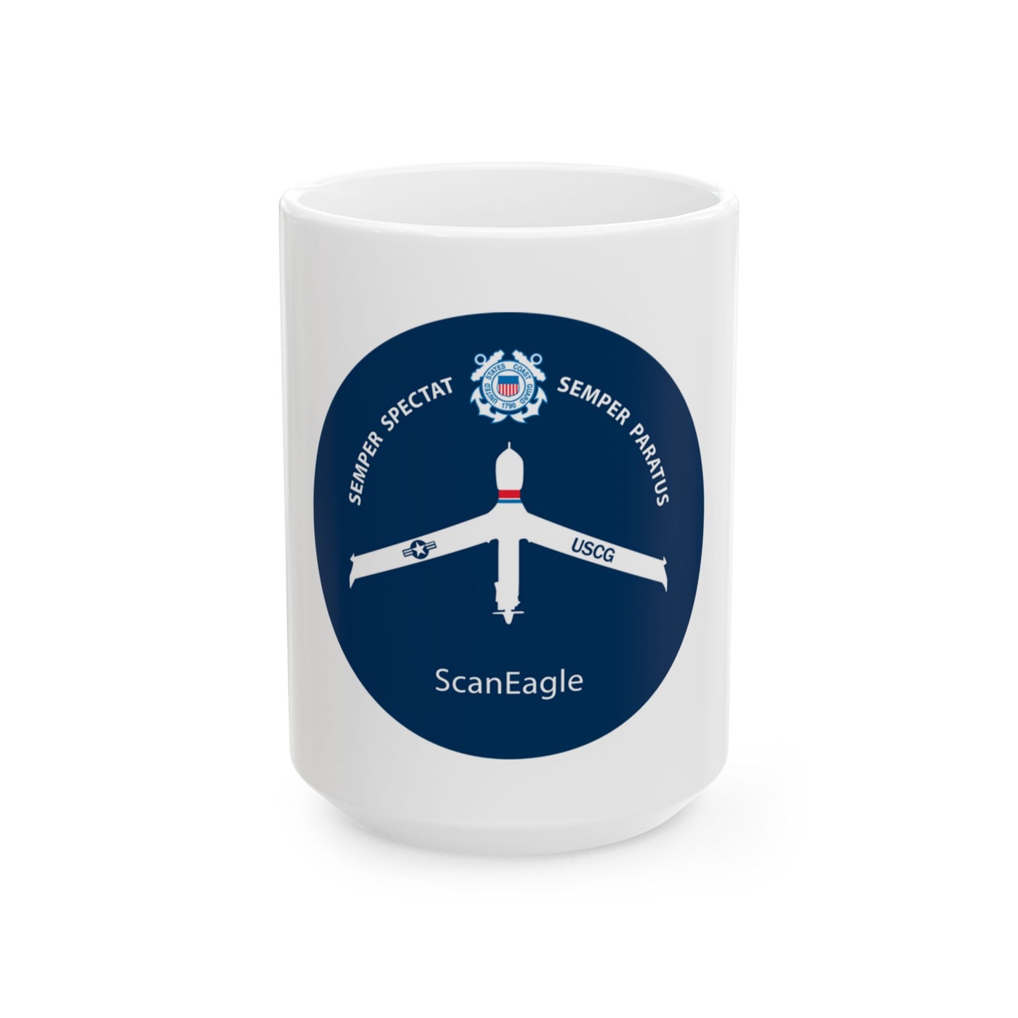 USCG Scan Eagle (U.S. Coast Guard) White Coffee Mug