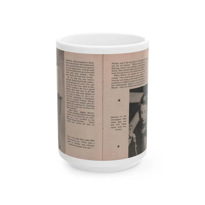 Sheree North #158 - Pages 62 & 63 from 66 PHOTOGRAPHS OF Sheree NORTH U.K. Pocket Mag. (Vintage Female Icon) White Coffee Mug-15oz-Go Mug Yourself