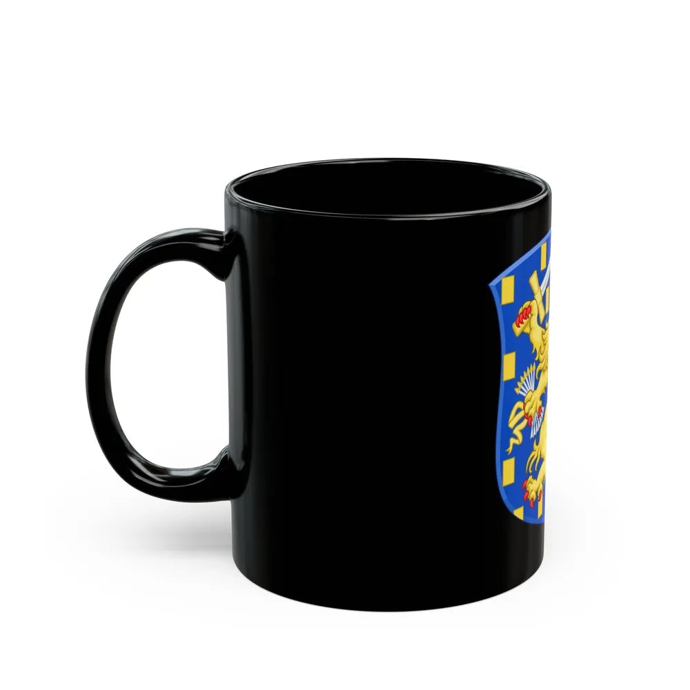 Royal Arms of the Netherlands - Black Coffee Mug-Go Mug Yourself