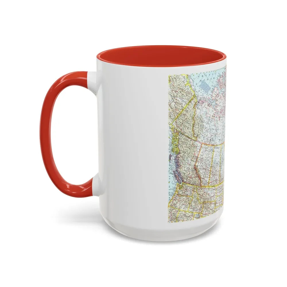 Canada (1961) (Map) Accent Coffee Mug-Go Mug Yourself