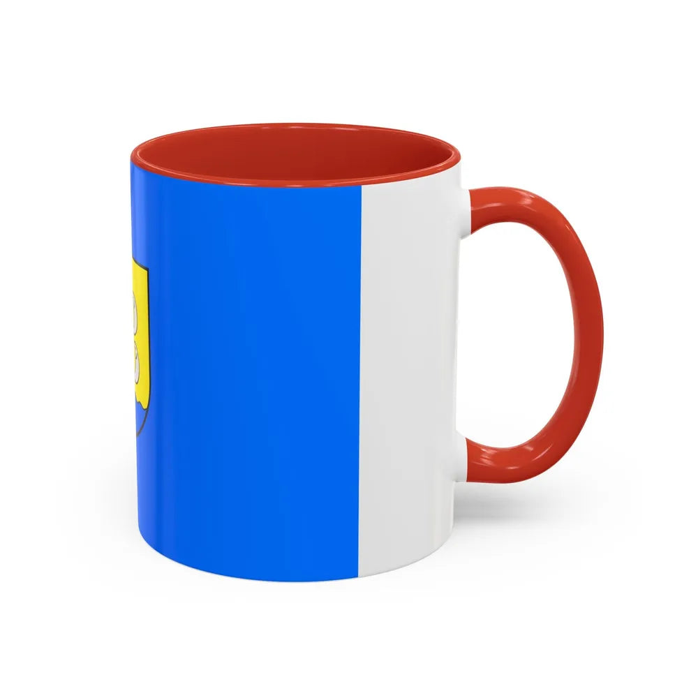 Flag of Jastarnia Poland - Accent Coffee Mug-Go Mug Yourself