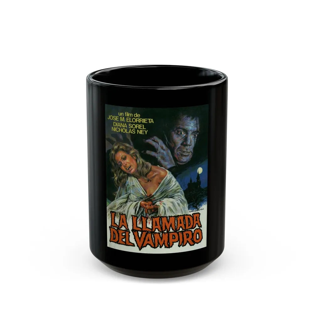 CURSE OF THE VAMPIRE 1966 Movie Poster - Black Coffee Mug-15oz-Go Mug Yourself