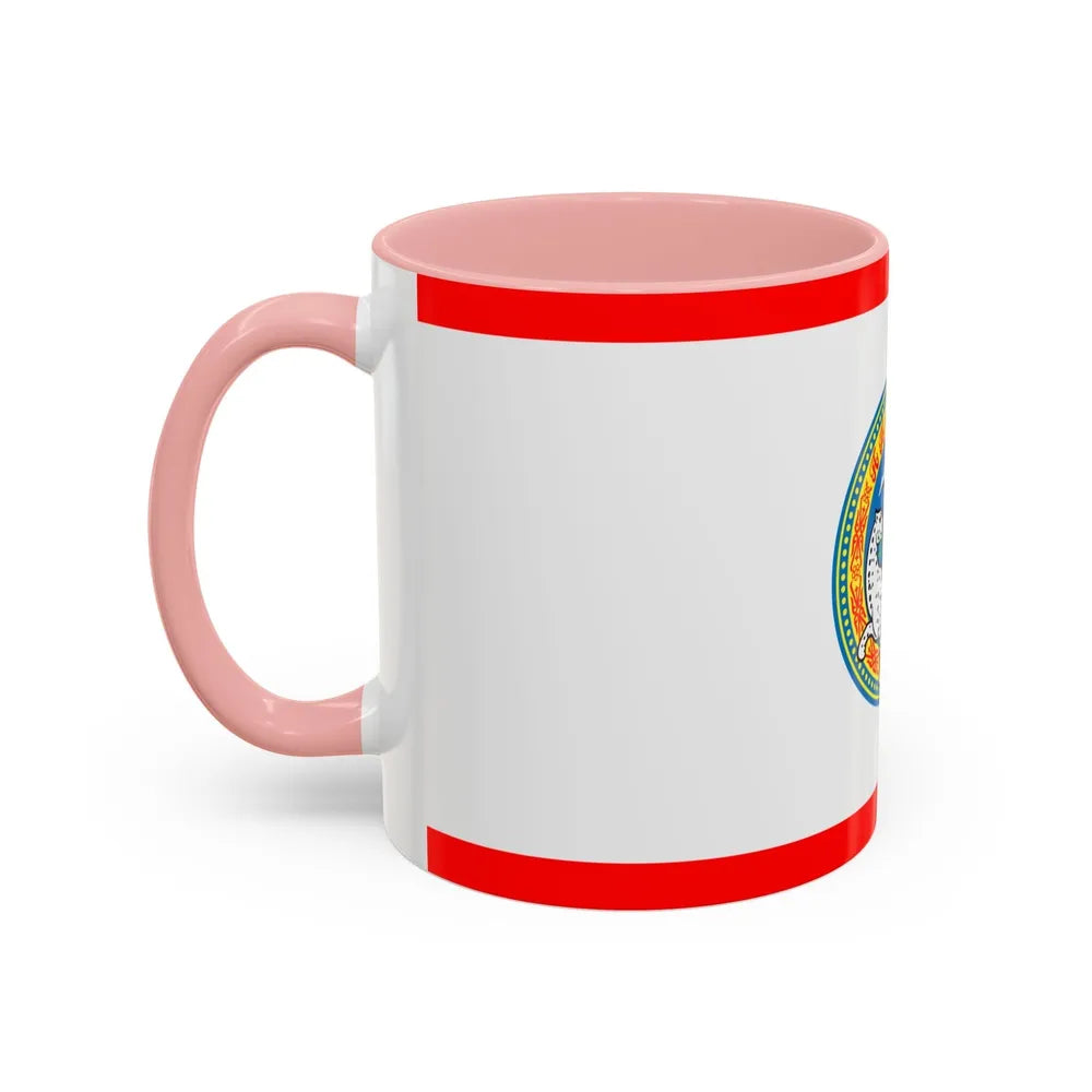 Flag of Almaty Kazakhstan - Accent Coffee Mug-Go Mug Yourself