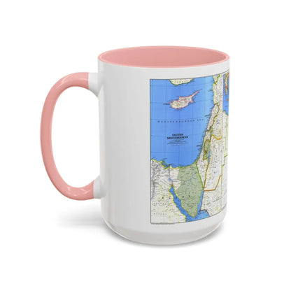 Middle East (1978) (Map) Accent Coffee Mug-Go Mug Yourself