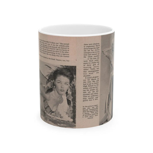 Sheree North #163 - Pages 32 & 33 from 66 PHOTOGRAPHS OF Sheree NORTH U.K. Pocket Mag. (Vintage Female Icon) White Coffee Mug-11oz-Go Mug Yourself