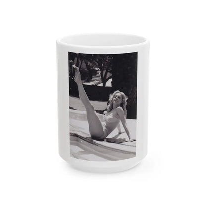 Julie Newmar #342 (Vintage Female Icon) White Coffee Mug-15oz-Go Mug Yourself