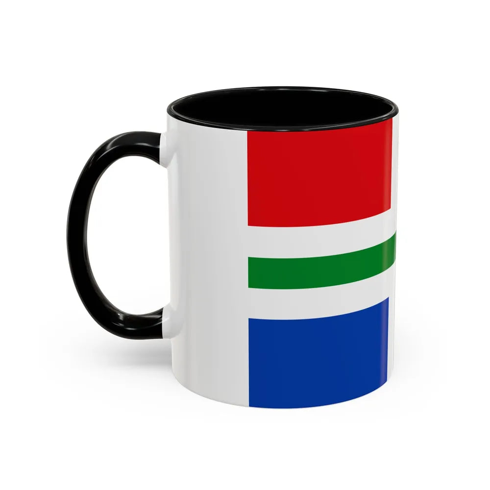 Flag of Groningen Netherlands - Accent Coffee Mug-Go Mug Yourself