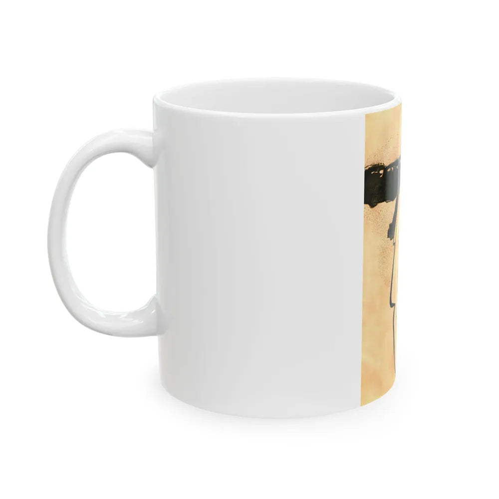 Balensiaga - New Collar, Vogue Illustrations, 1954 - White Coffee Mug-Go Mug Yourself