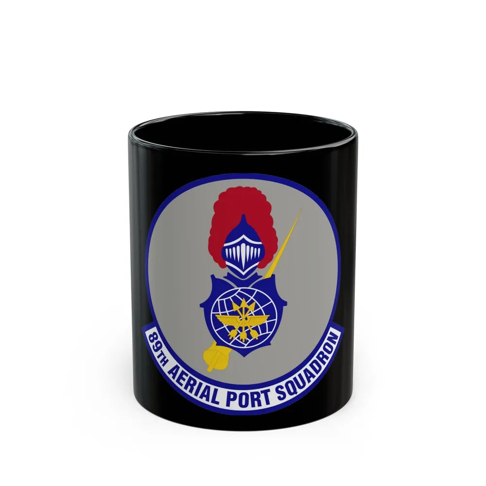 89th Aerial Port Squadron (U.S. Air Force) Black Coffee Mug-11oz-Go Mug Yourself