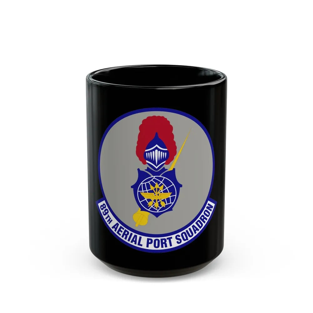 89th Aerial Port Squadron (U.S. Air Force) Black Coffee Mug-15oz-Go Mug Yourself