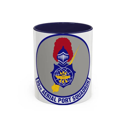 89th Aerial Port Squadron (U.S. Air Force) Accent Coffee Mug 11oz Navy - Go Mug Yourself