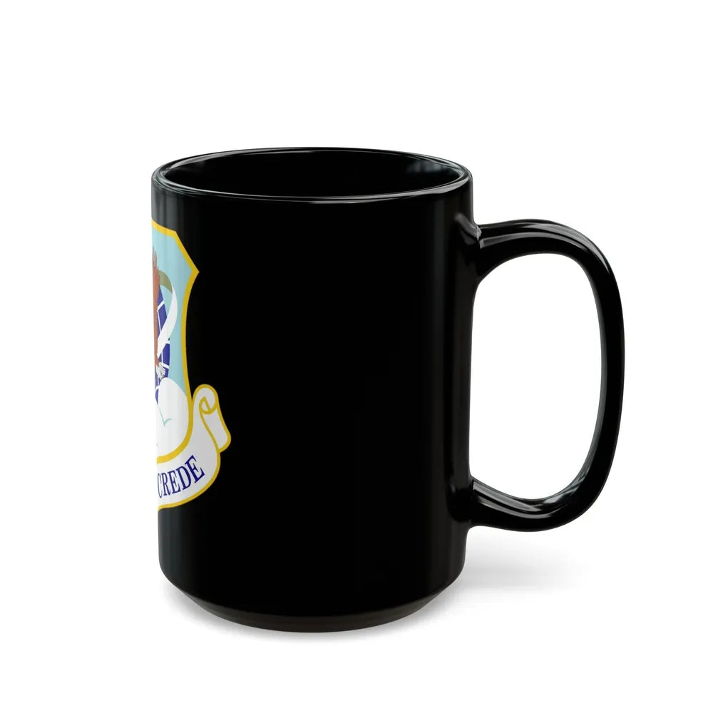 89th Airlift Wing (U.S. Air Force) Black Coffee Mug-Go Mug Yourself