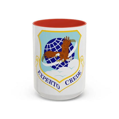 89th Airlift Wing (U.S. Air Force) Accent Coffee Mug 15oz Red - Go Mug Yourself