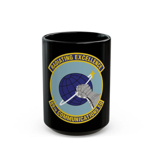 89th Communications Squadron (U.S. Air Force) Black Coffee Mug-15oz-Go Mug Yourself